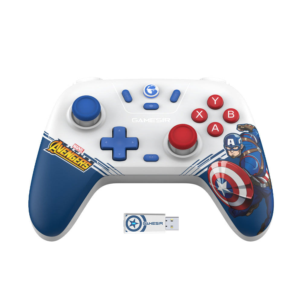 GameSir NOVA Lite Multi-Platform Wireless Gaming Controller Marvel's Captain America Limited Edition