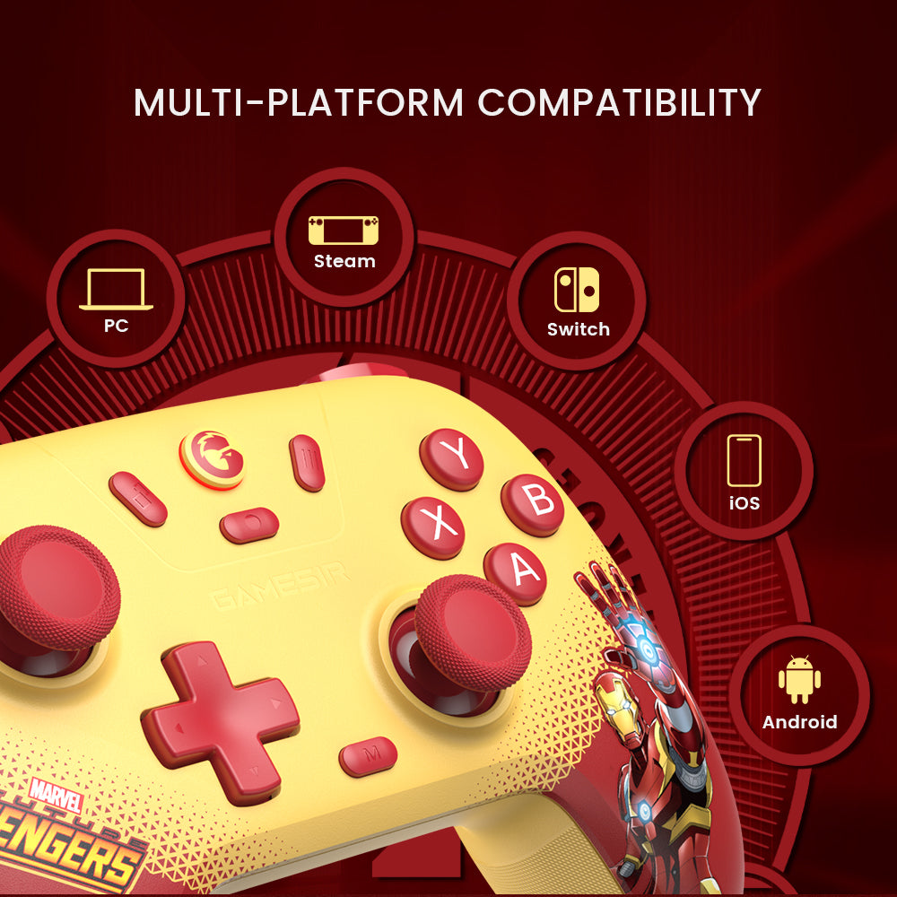 GameSir NOVA Lite Multi-Platform Wireless Gaming Controller Marvel's Iron Man Limited Edition