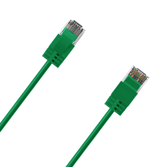 Cruxtec Ultra-Thin CAT6A UTP Ethernet Cable Green