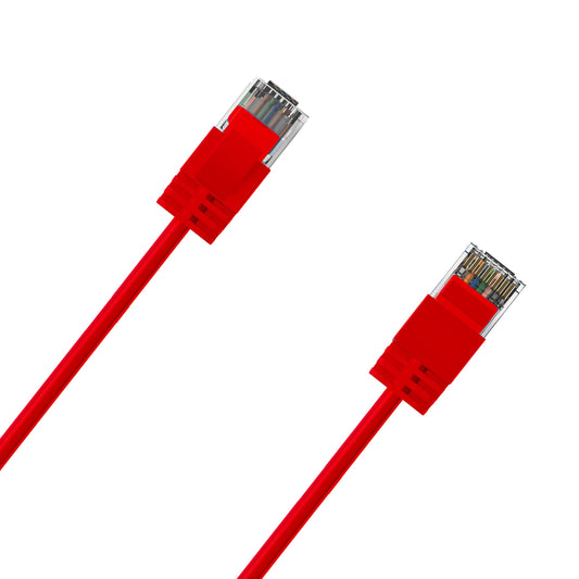 Cruxtec Ultra-Thin CAT6A UTP Ethernet Cable Red