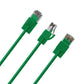 Cruxtec Ultra-Thin CAT6A UTP Ethernet Cable Green