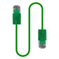 Cruxtec Ultra-Thin CAT6A UTP Ethernet Cable Green