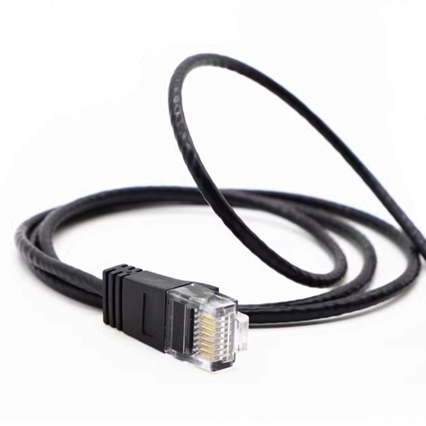 Cruxtec Ultra-Thin CAT6A UTP Ethernet Cable Black