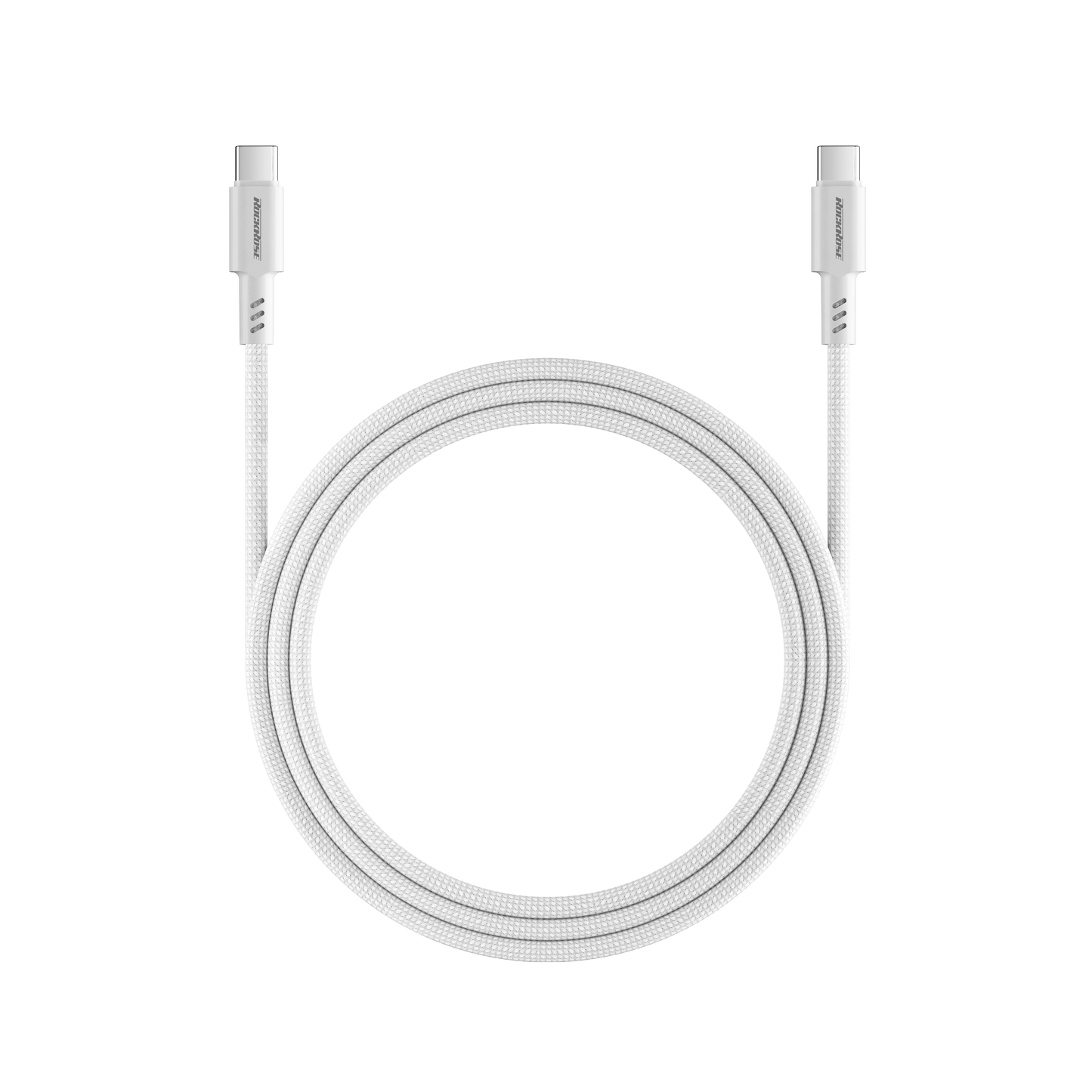 Rockrose Asics CC Plus 100W USB-C to USB-C Fast Charging & Data Sync Cable TPE Connector with Nylon Braided Cord