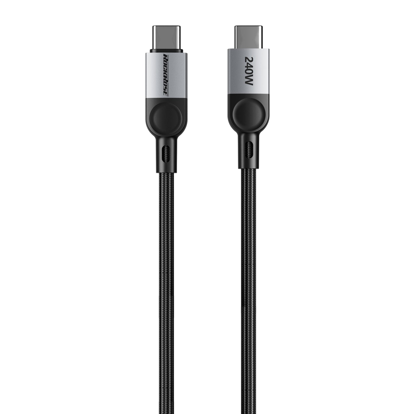 Rockrose Sliverline CC Pro Max 240W PD Quick Charge  2M USB-C to USB-C Fast Charging & Data Sync Cable