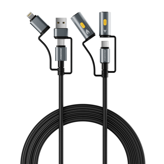 Rockrose Hercules Reign 100W Max 6-In-1 Fast Charging Cable