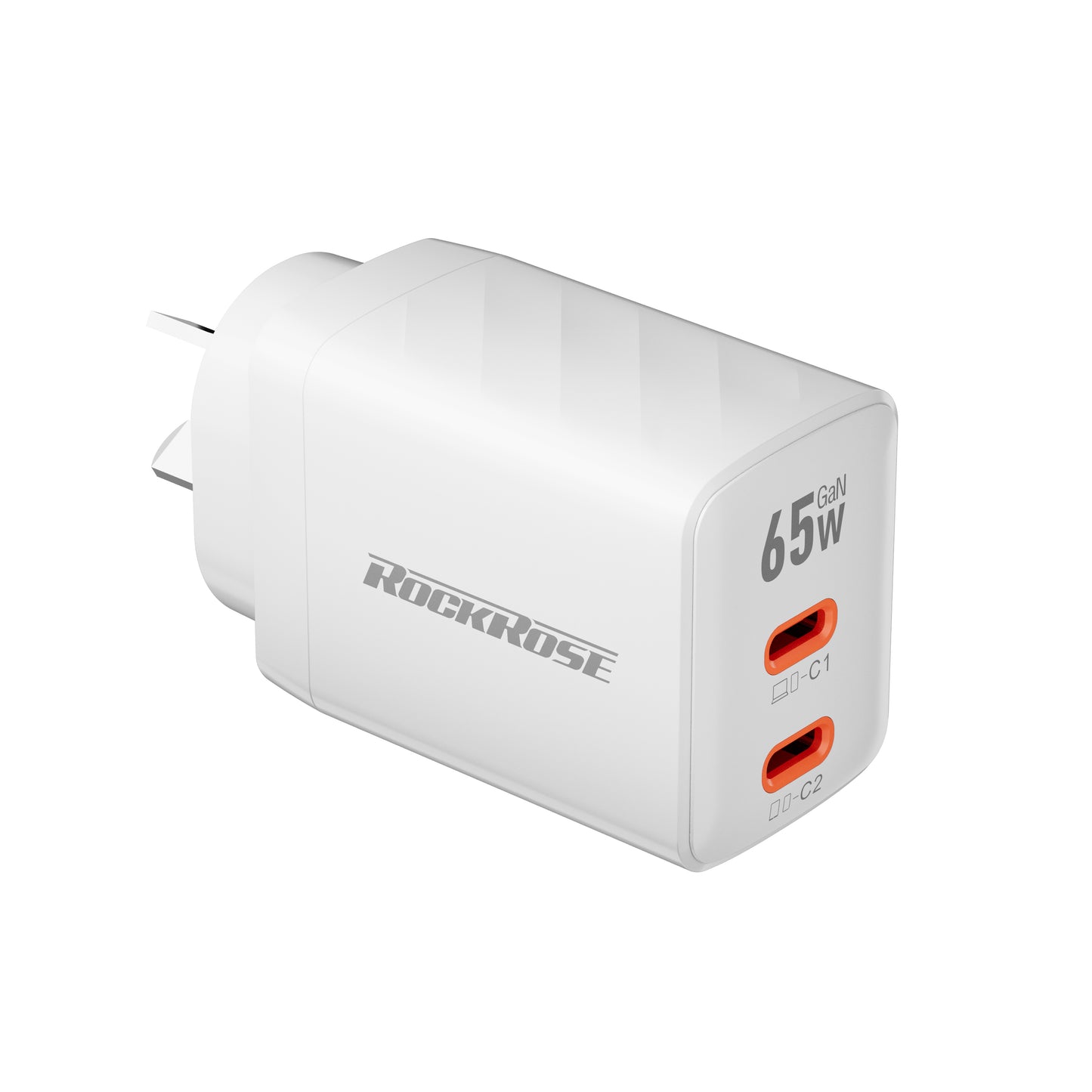 Rockrose Casa II G65 65W Dual USB-C Port GaN Power Adapter