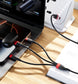 Rockrose Hercules Movefree 3A Max 5-In-1 Fast Charging Cable USB-A & USB-C Dual Connectors