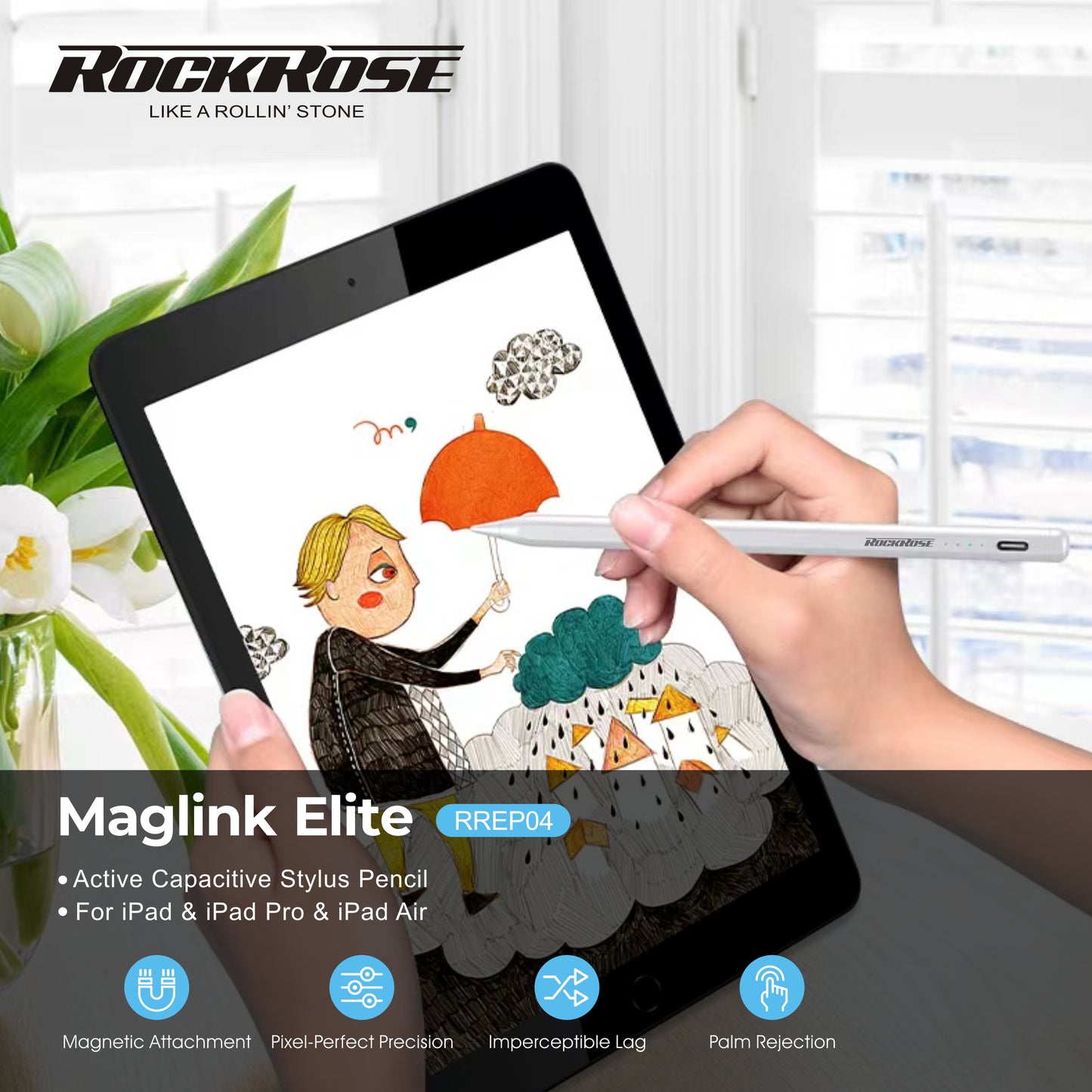 Rockrose Maglink Elite Active Capacitive Stylus Pencil