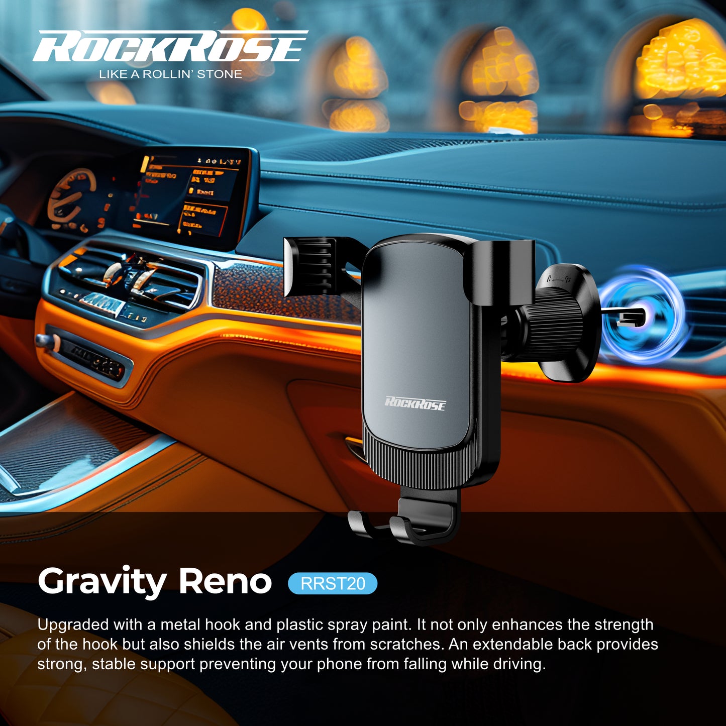 Rockrose Gravity Reno Gravity Air Vent Phone Holder