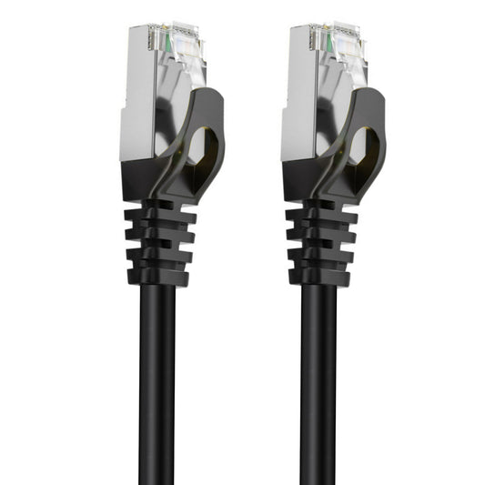 Cruxtec CAT7 10GbE SF/FTP Triple Shielding Ethernet Cable Black