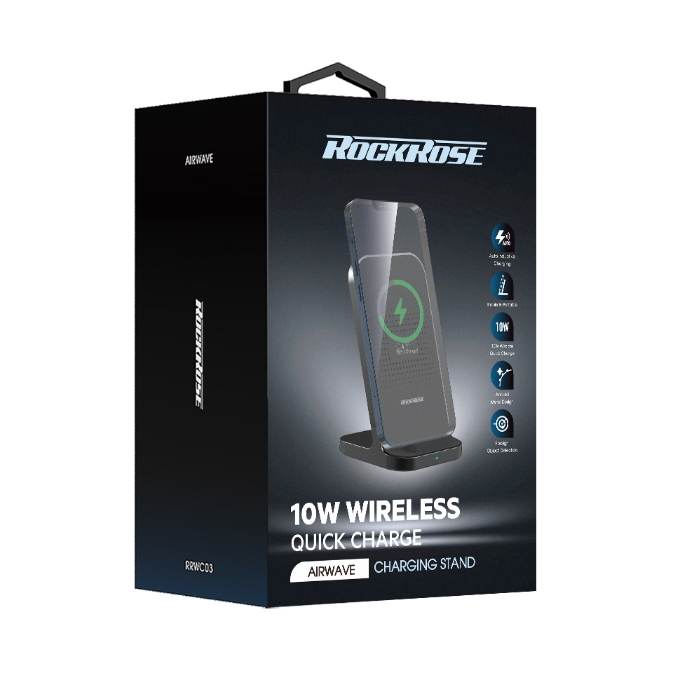 RockRose Airwave 10W Wireless Charging Stand
